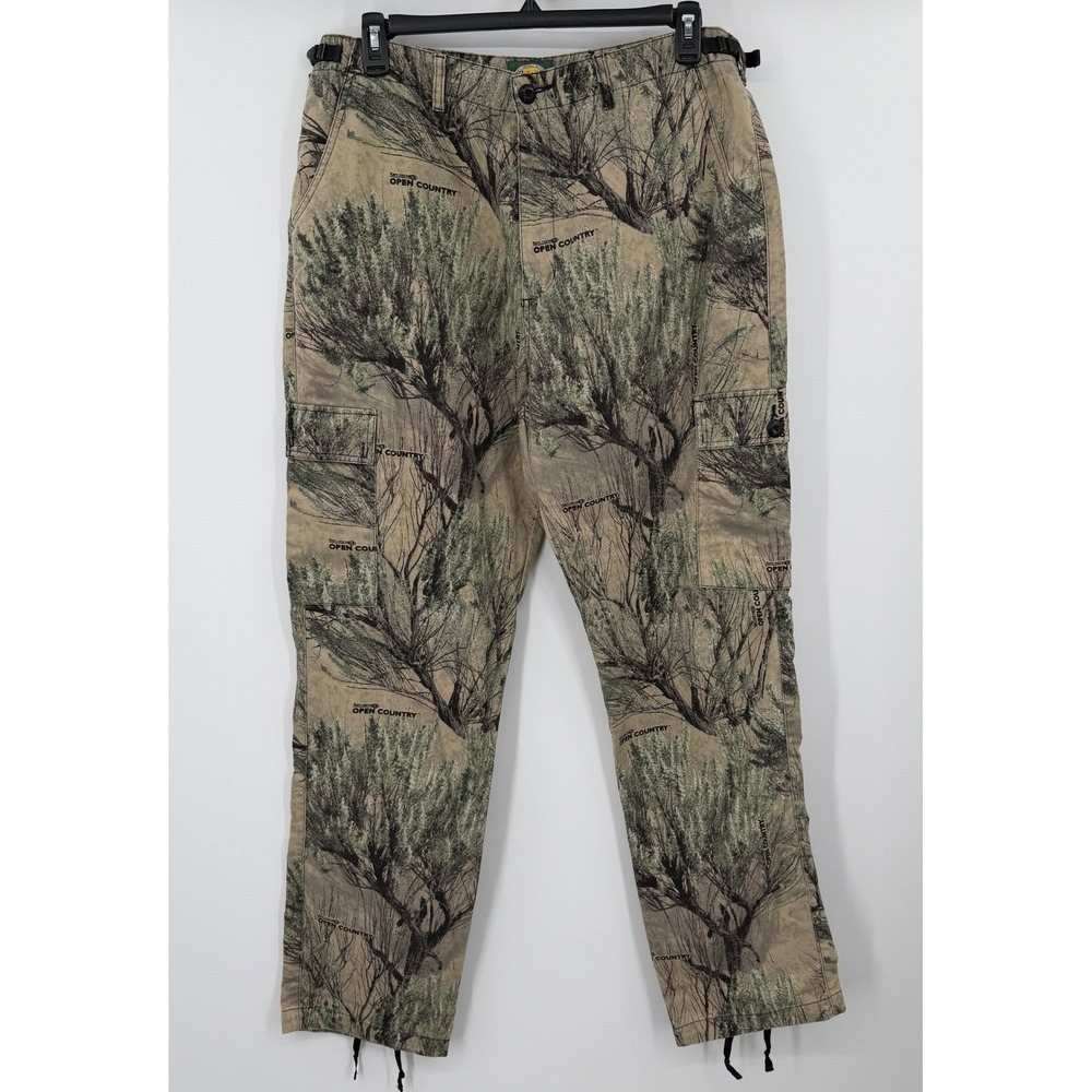 Cabelas Seclusion Open Country Camo Cargo Pants Mens 38 Tall Hunting Sagebrush